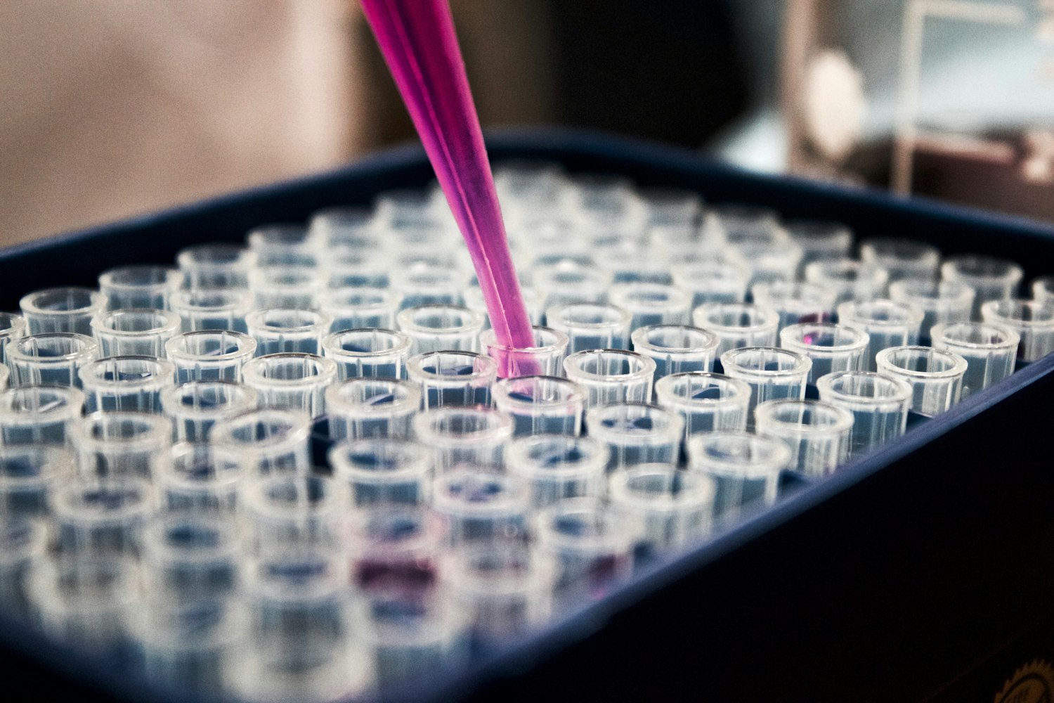 Engineer working in a technology research laboratory